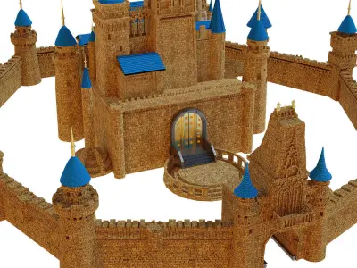 Castle 3D model 3D model purchase