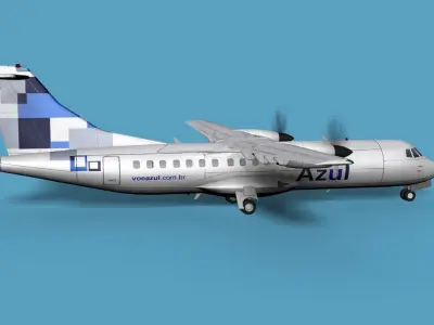 ATR  ATR-42-500 Azul 3D model