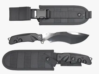 Knife Parus Low-poly 3D model