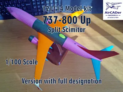 121114 Model kit Boeing 737-800 Split Scimitar Up 3D print model