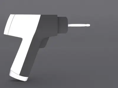 hair dryer  Low-poly 3D model