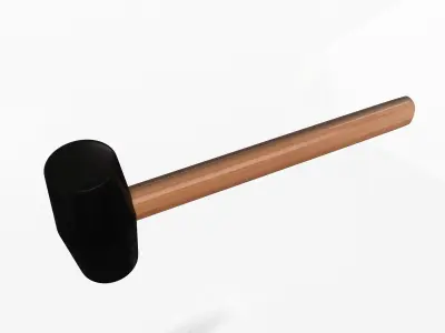 Soft Hammer Low-poly 3D model
