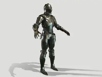 Fantasy Armor Free low-poly 3D model