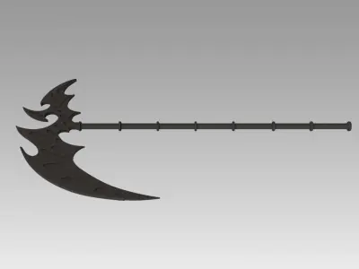 Vampire Knight Kurosu Yuki Artemis Cosplay Weapon 3D model