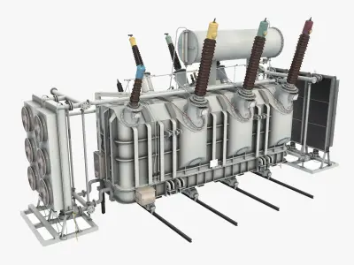 Main Transformer Of Power Station 1 3D model