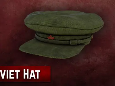 Soviet Military Hat Free low-poly 3D model