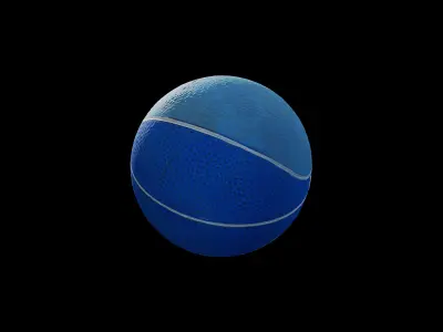Anydrafts Rubber ball 01 Low-poly 3D model