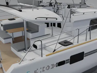 Lagoon 450 F Catamaran 3D Model PBR Rendering 2025 3D model 3D model