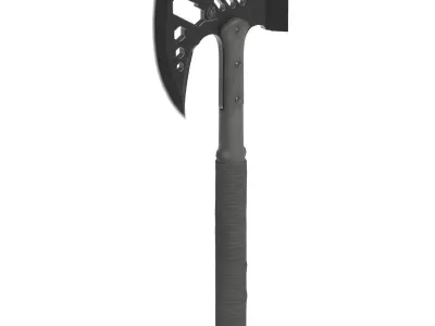 PBR Tactical Axe Low-poly 3D model