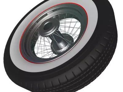 Spoke wheel 30s v2 3D model