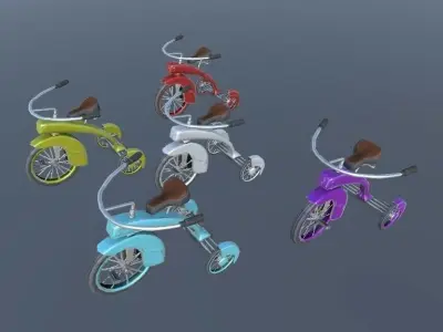 Assets in Unity 5  Triclye Low-poly 3D model