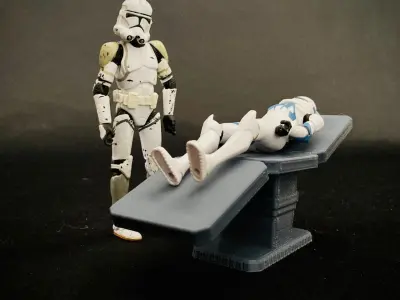 Custom Sci Fi Medical Bed 3D print model