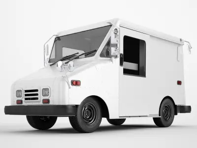 Mail Truck 04 3D model