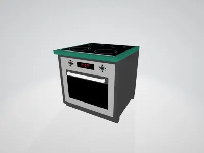 Modern kitchen Auro hA2 Free low-poly 3D model