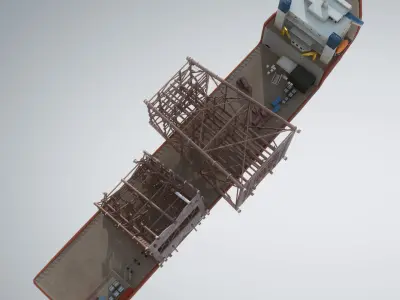 Dockwise Marine Heavy Transport Vessel 3D model