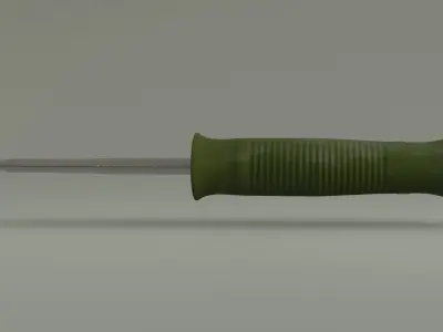 Hunting Knife Low-poly 3D model 12