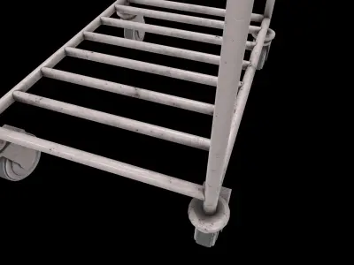 medical trash cart 3D model