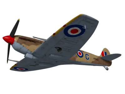 Supermarine Spitfire Mk-Vb Trop 3D model