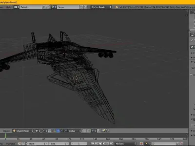 scifi space ship model game asset Low-poly 3D model