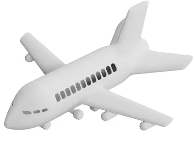 Snow Aeroplane 3D model