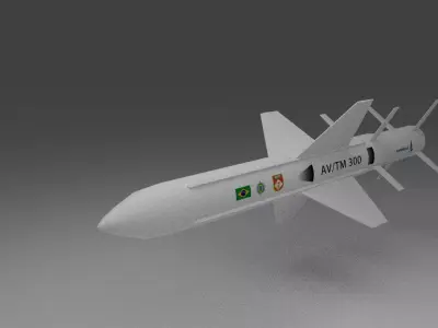 SM-2 Missile Defense Free low-poly 3D model