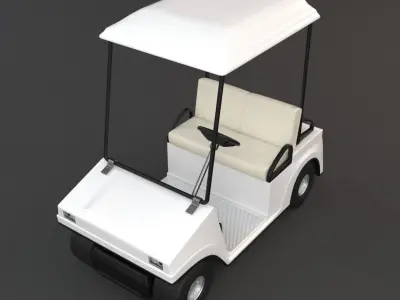 Golf cart 3D model purchase