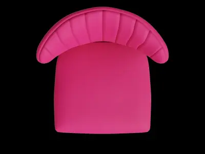 Dalila Desk Chair Low-poly 3D model