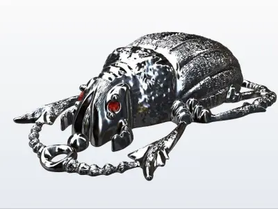 scarabey egyptian scarab 3D print model