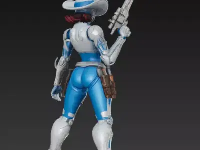 Galaxy Rangers Cowgirl Free 3D print model