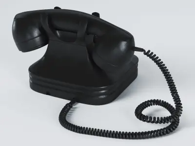 Retro Telephone - Bakelite 3D model