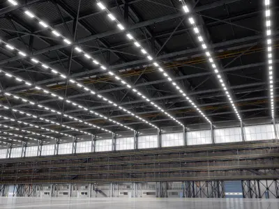 XXL Airliner Hangar 3D model