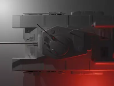Tank Low-Poly Low-poly 3D model by verlaz-vl