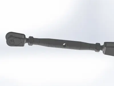 Turnbuckle M12x250 3D model