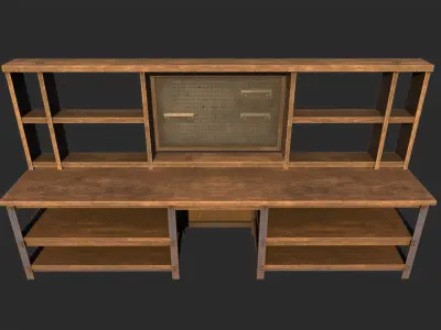 Worckbench Low-poly 3D model