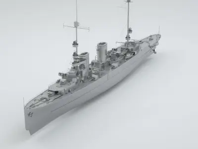 Java Class Cruiser Netherlands 3D model