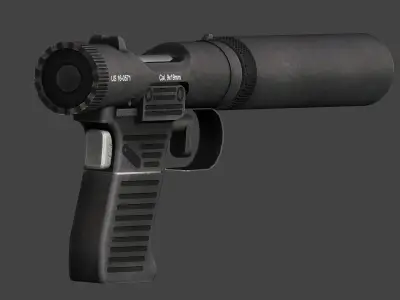 Brugger and Thomet VP9  Low-poly 3D model