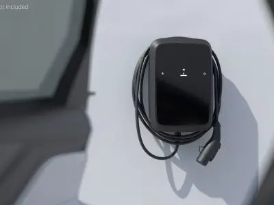 Electric Vehicle Wall Charger 3D model