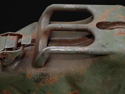 Old Jerry Can Game Ready  Low-poly 3D model
