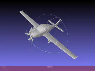SR22 Cirrus Airplane Printable Miniature 3D print model