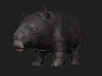 Alien Pig Low-poly Low-poly 3D model