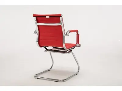 Mcelhaney stackable Leather Seat Waiting Room Chair 3D model