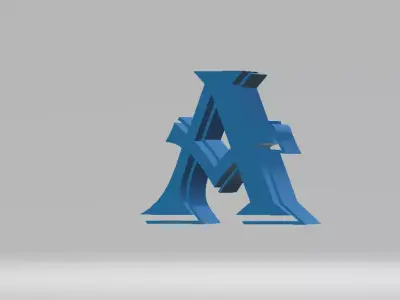 a the letter 3D model