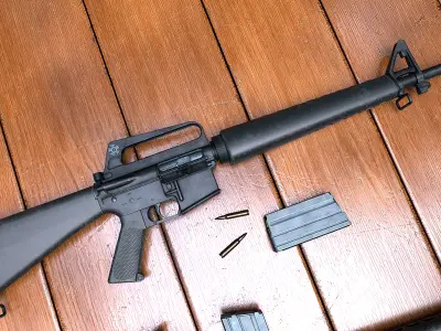 M16A1 rifle Low-poly 3D model purchase