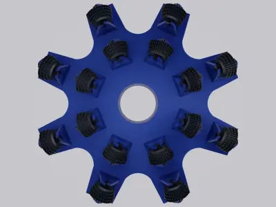 Raise Boring Reamer Low-poly 3D model