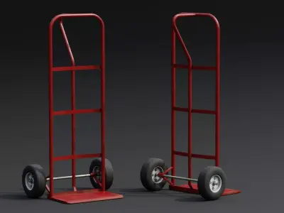 Hand Truck Low-poly 3D model buy