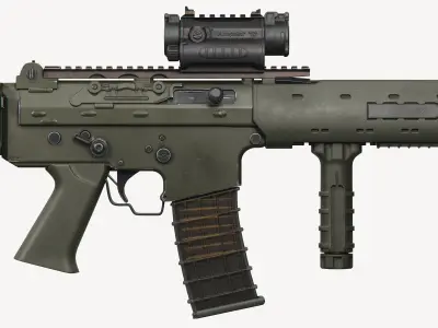 AK5C rifle Low-poly 3D model purchase