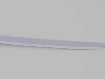 Low poly katana sword Free low-poly 3D model