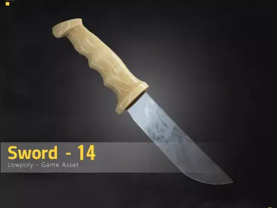 Sword-14 Low-poly 3D model