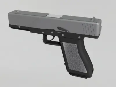 Pistol 3D model 7