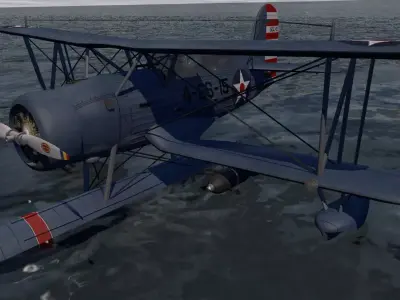 Curtiss SOC-3 Seagull 3D model